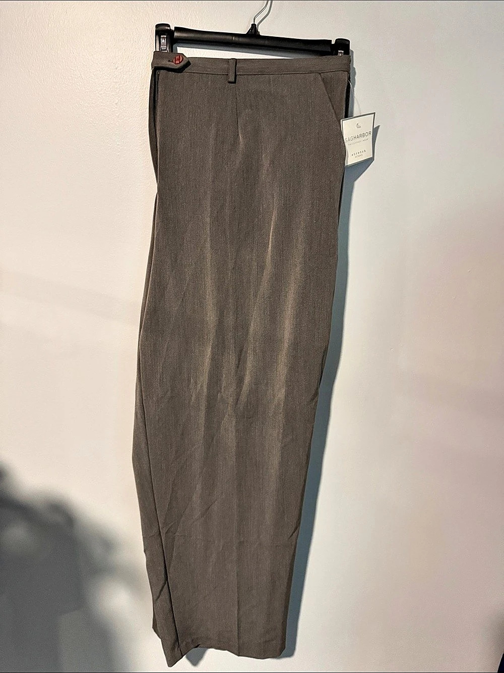 Sag Harbor Stretch Woman Dress Pants Grey